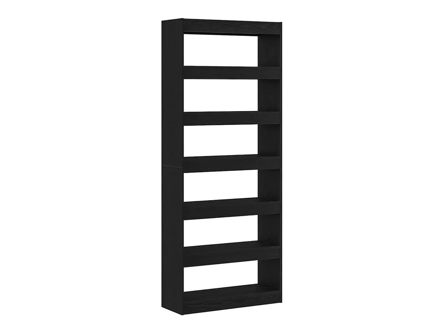 Estantería Roble negro 80 x 30 x 198 cm Madera contrachapada