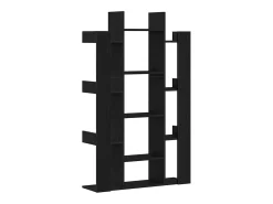 Estantería Roble negro 86 x 25.5 x 140 cm Madera contrachapada