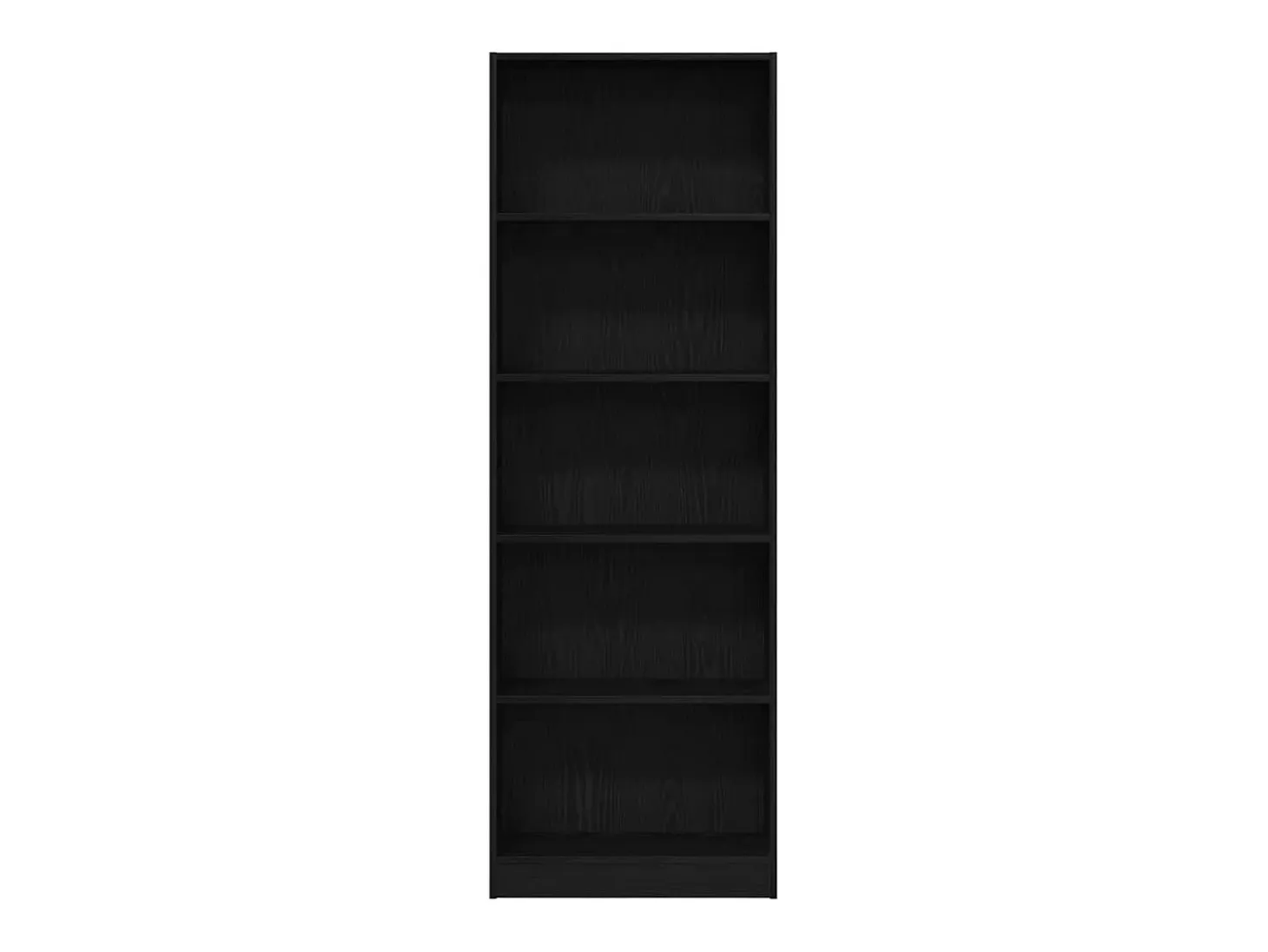 Estantería Roble negro 60 x 24 x 176 cm Madera contrachapada