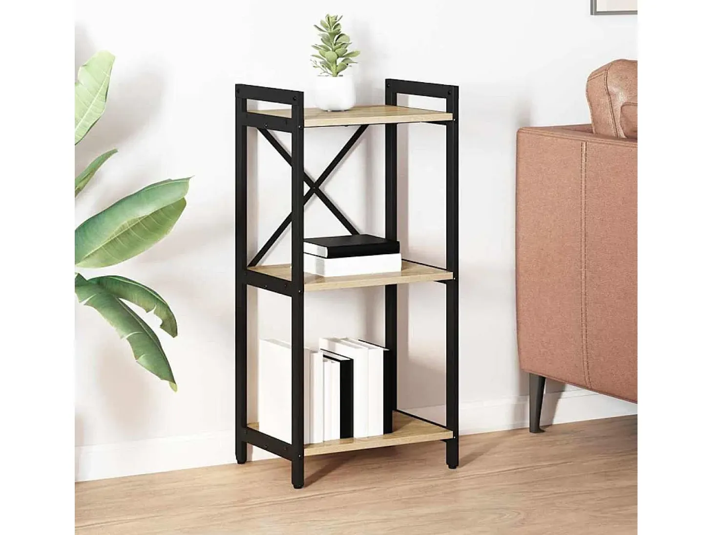 Estantería Roble Sonoma 40 x 30 x 83 cm Madera contrachapada