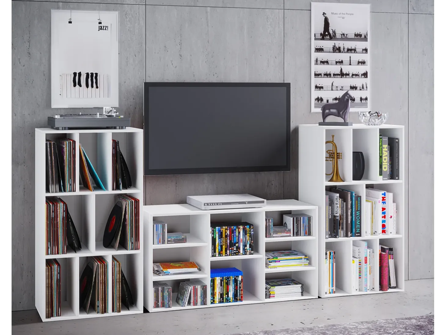Estantería Schaltino Blanco AL. 120 x AN. 60 x P. 40 cm