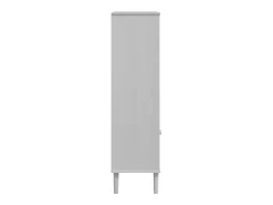 Estantería SENJA aspecto ratán madera pino blanco 90x35x130 cm