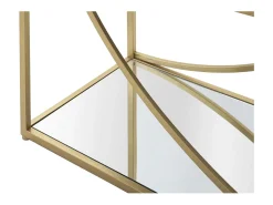 Estantería VKH219, Oro, 90x38x180 cm, Kendra Home