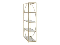Estantería VKH219, Oro, 90x38x180 cm, Kendra Home