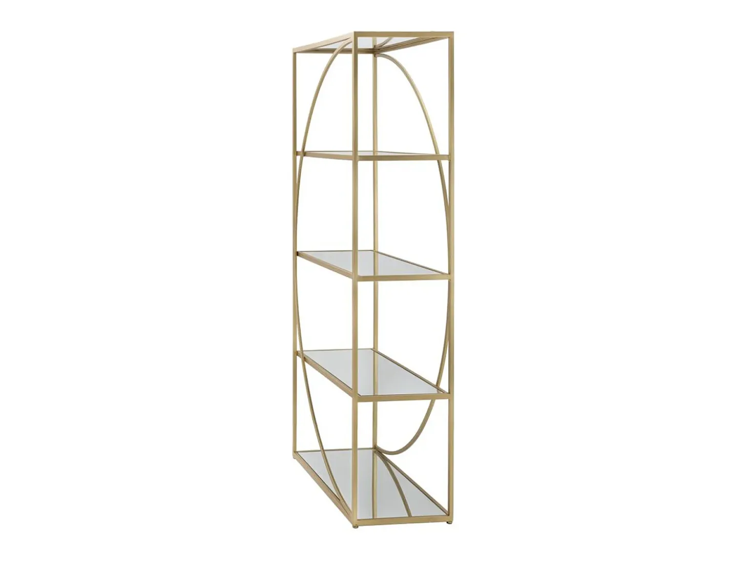 Estantería VKH219, Oro, 90x38x180 cm, Kendra Home