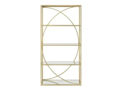 Estantería VKH219, Oro, 90x38x180 cm, Kendra Home