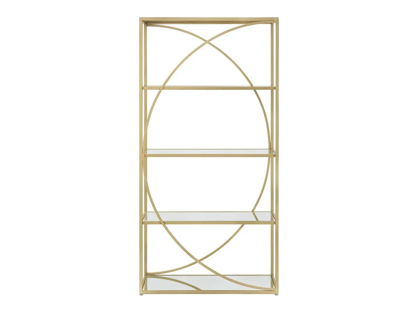 Estantería VKH219, Oro, 90x38x180 cm, Kendra Home