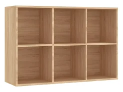 Estantería/Aparador contrachapada color roble 66x30x97,8 cm