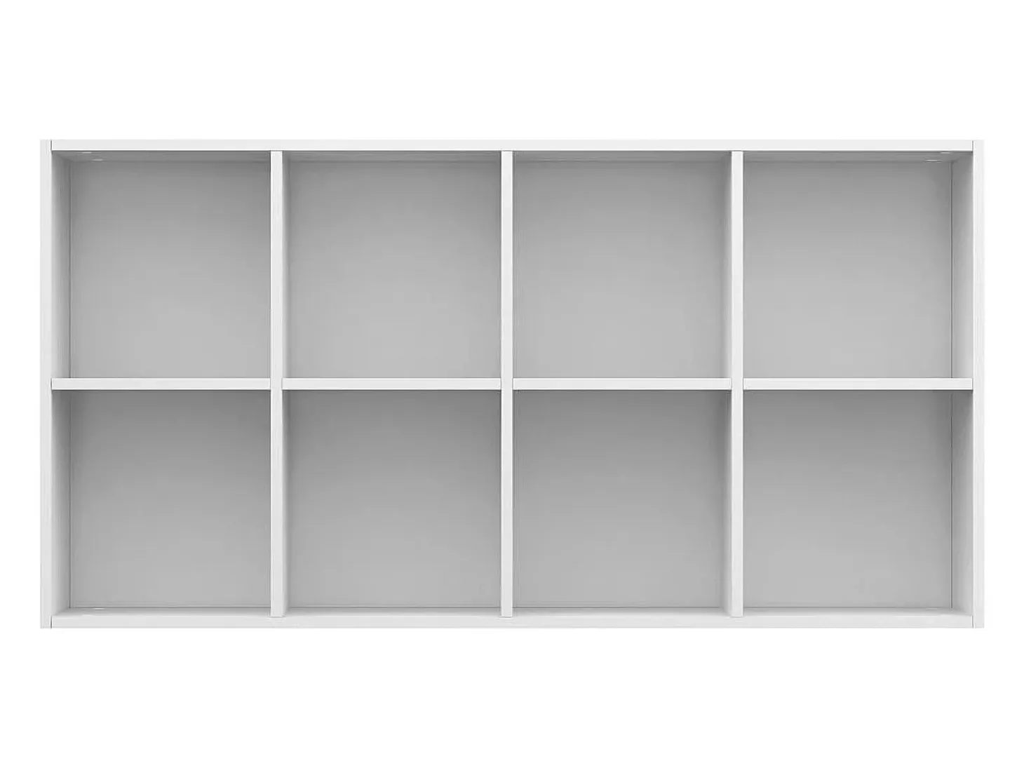 Estantería/Aparador contrachapada blanco brillo 66x30x130 cm