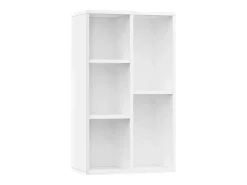 Estantería/Aparador madera contrachapada blanco 50x25x80 cm