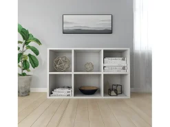 Estantería/Aparador madera contrachapada blanco 66x30x97,8 cm