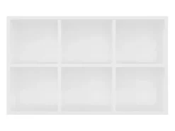 Estantería/Aparador madera contrachapada blanco 66x30x97,8 cm