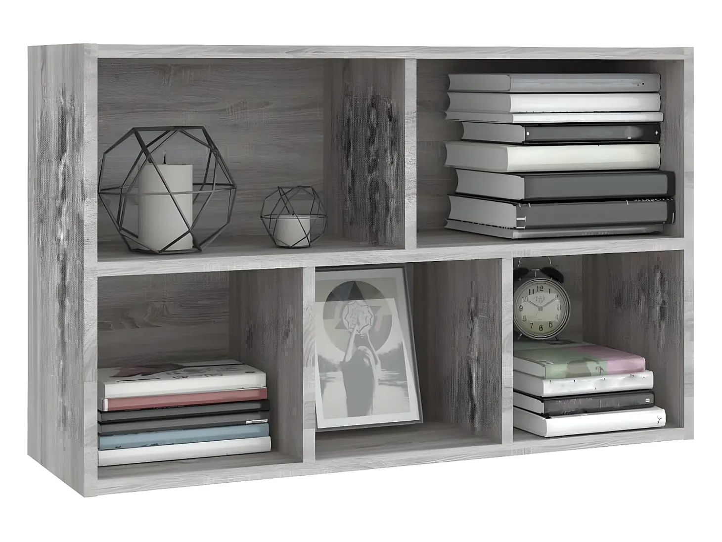 Estantería/Aparador madera contrachapada gris Sonoma 50x25x80cm