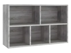 Estantería/Aparador madera contrachapada gris Sonoma 50x25x80cm