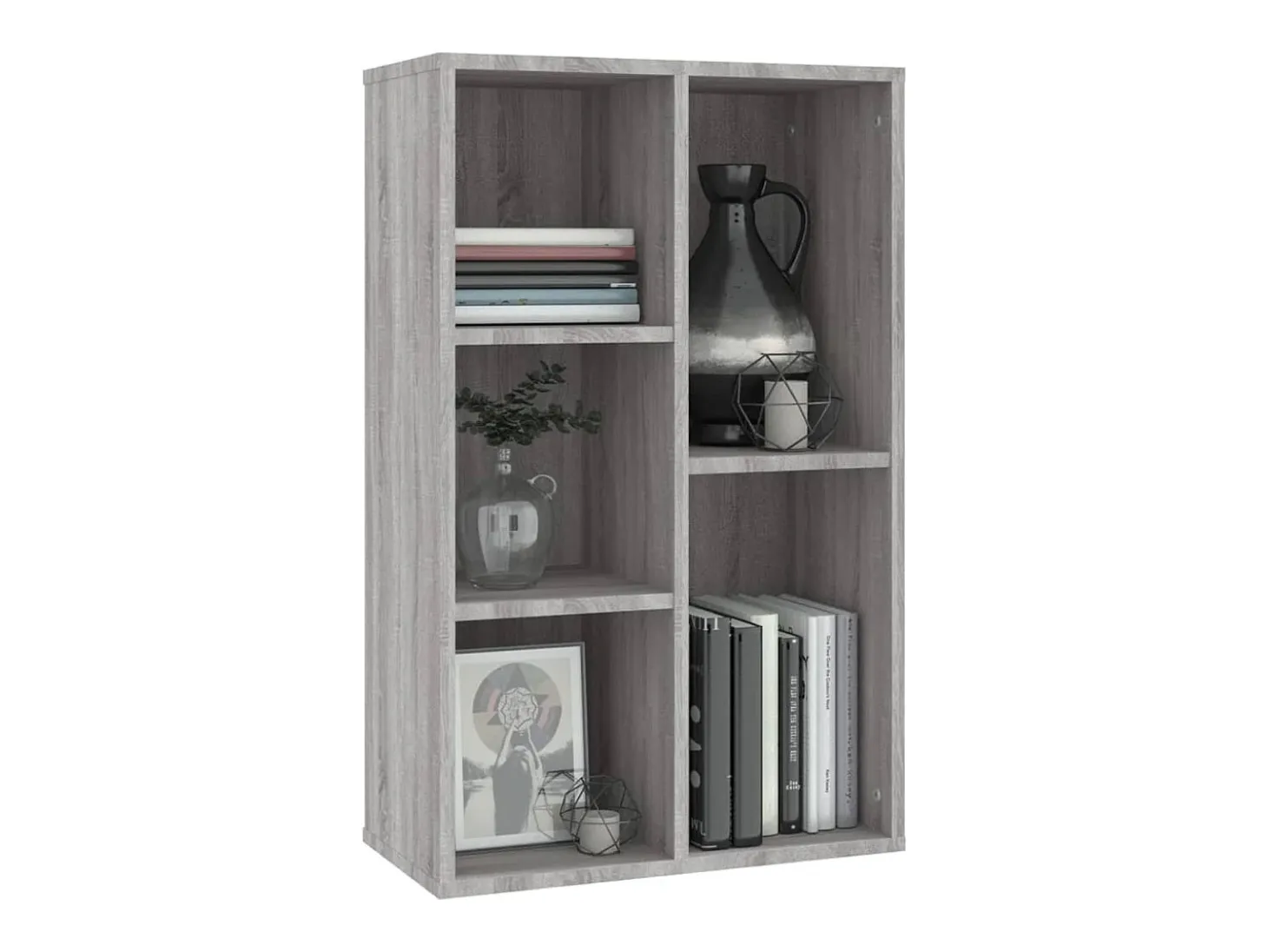 Estantería/Aparador madera contrachapada gris Sonoma 50x25x80cm