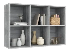 Estantería/Aparador madera contrachapada gris Sonoma 66x30x98cm