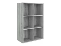 Estantería/Aparador madera contrachapada gris Sonoma 66x30x98cm