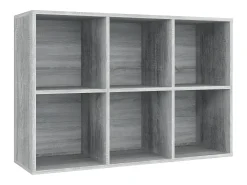 Estantería/Aparador madera contrachapada gris Sonoma 66x30x98cm