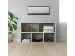 Estantería/Aparador madera contrachapada gris 50x25x80 cm