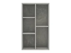 Estantería/Aparador madera contrachapada gris 50x25x80 cm