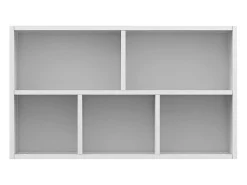 Estantería/Aparador madera contrachapada blanco 50x25x80 cm