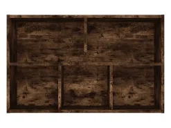 Estantería/Aparador madera contrachapada roble humo 50x25x80 cm