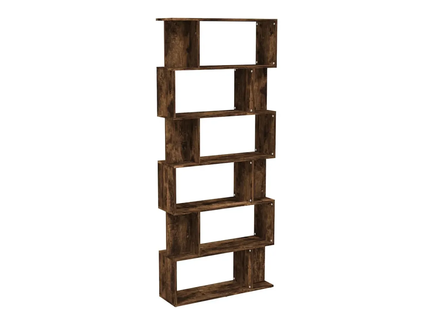 Estantería/Biombo madera aglomerada roble ahumado 80x24x192 cm