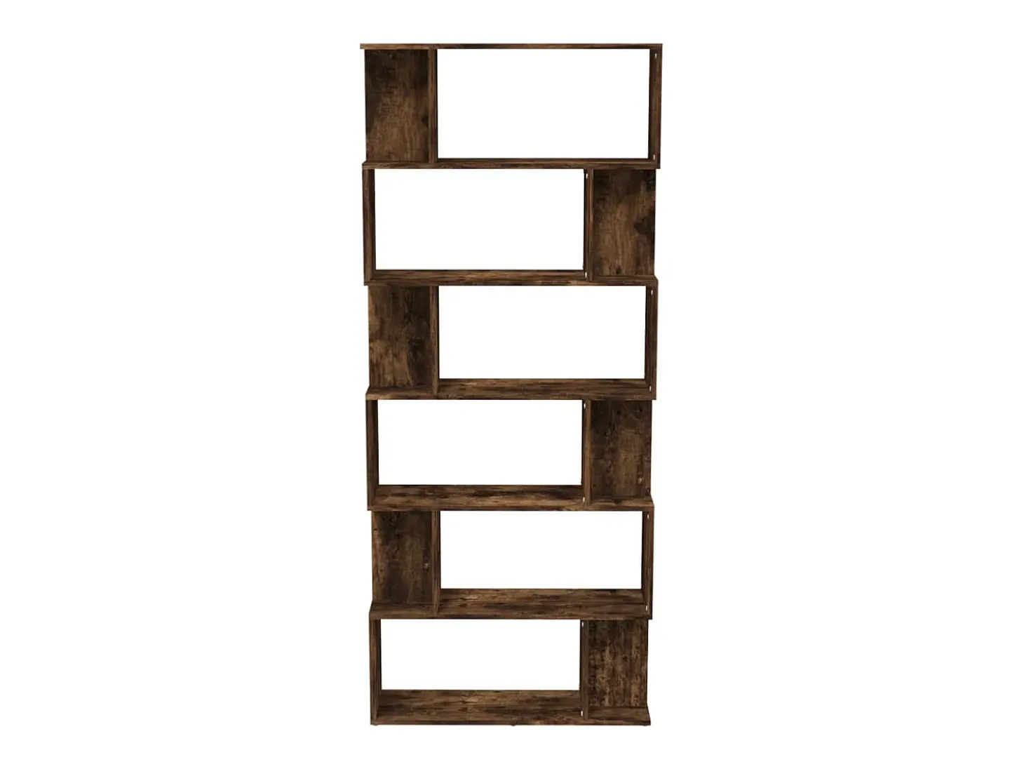 Estantería/Biombo madera aglomerada roble ahumado 80x24x192 cm