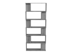 Estantería/Biombo madera contrachapada gris Sonoma 80x24x192 cm