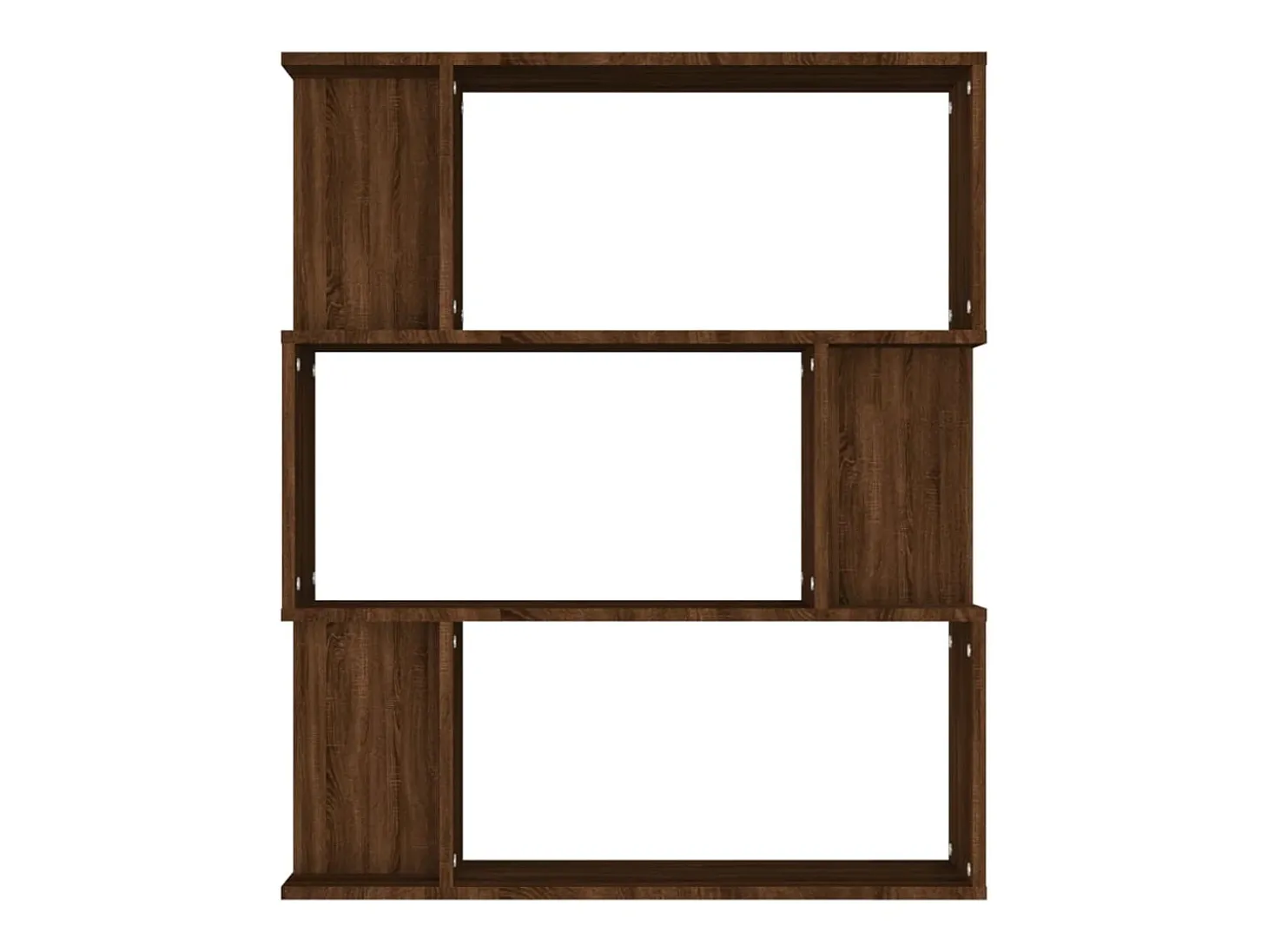 Estantería/Biombo madera contrachapada marrón roble 80x24x96 cm
