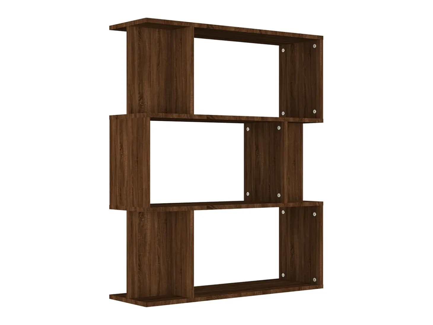Estantería/Biombo madera contrachapada marrón roble 80x24x96 cm