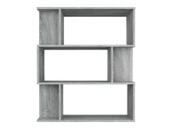 Estantería/Biombo madera contrachapada gris Sonoma 80x24x96 cm