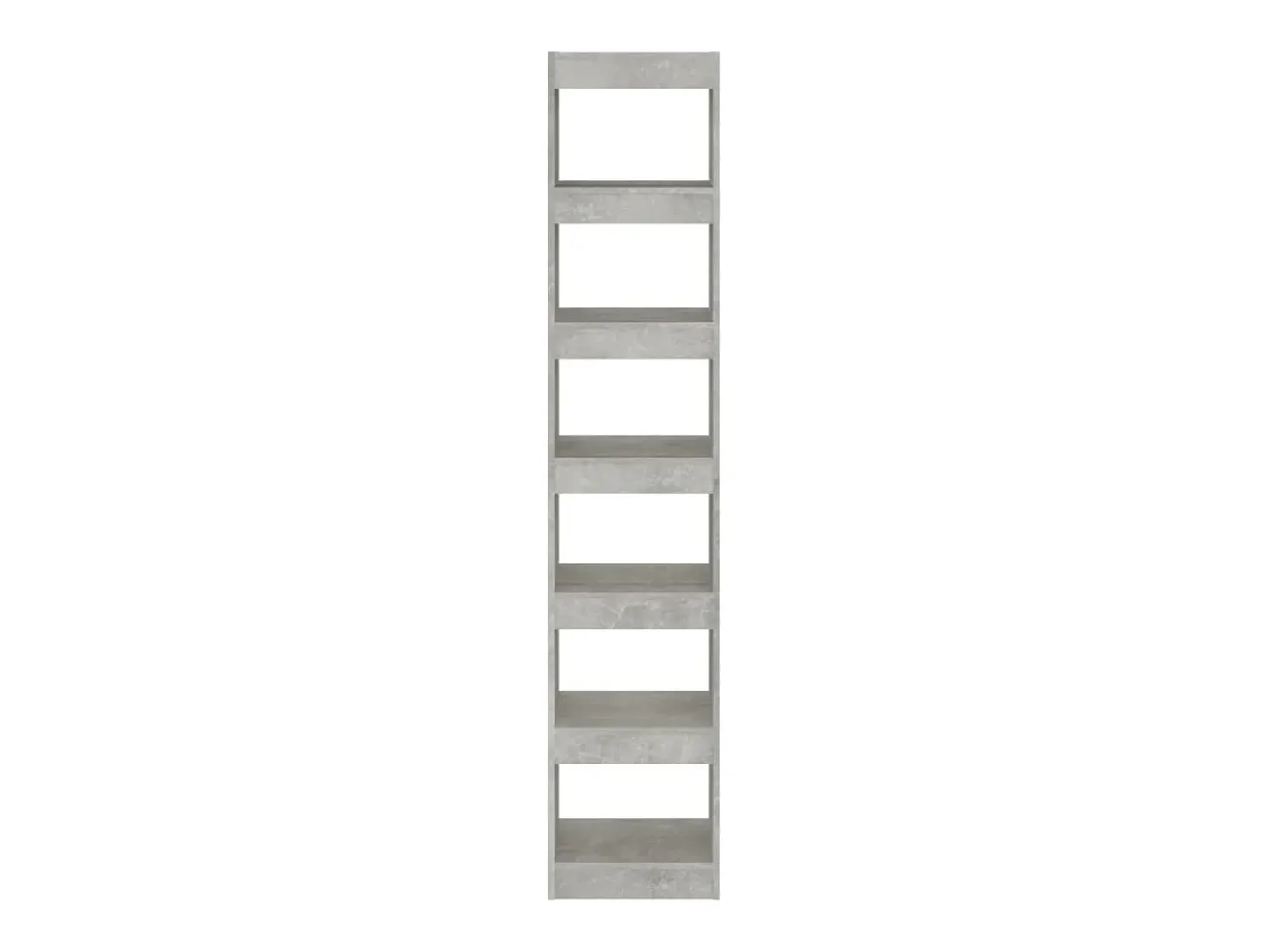 Estantería/divisor de espacios gris hormigón 40x30x198 cm