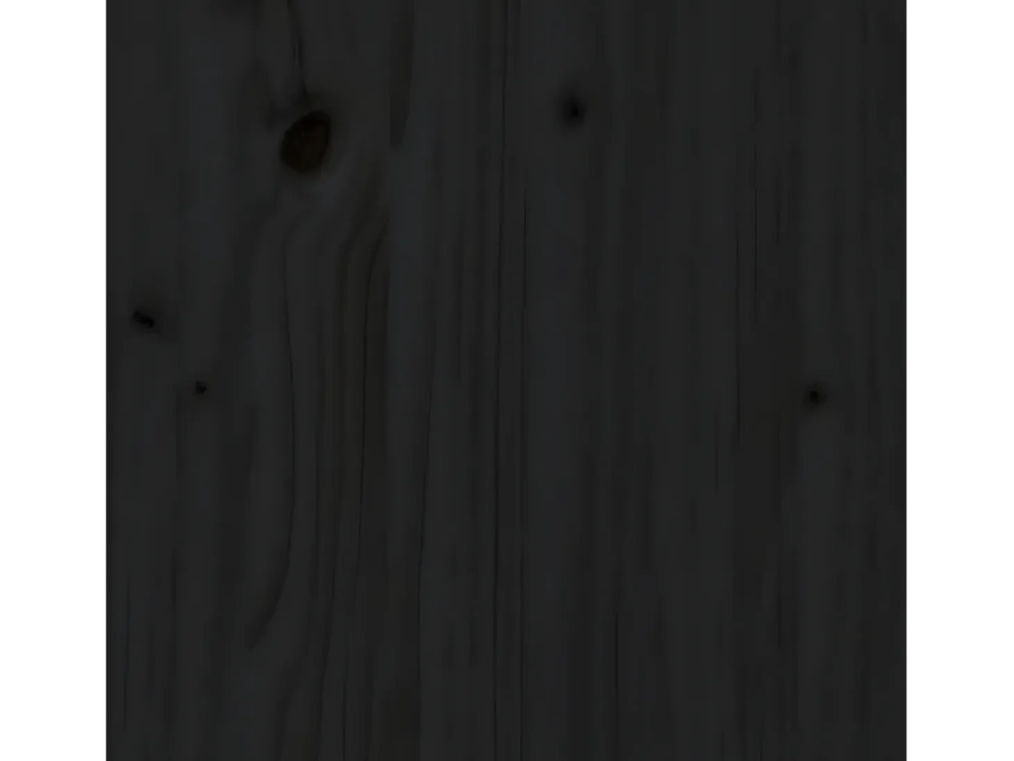 Estantería/divisor de espacios madera maciza negro 60x35x160 cm