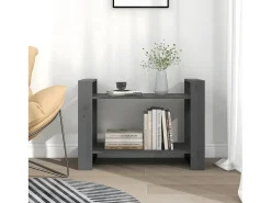 Estantería/divisor de espacios madera pino gris 80x35x56,5 cm