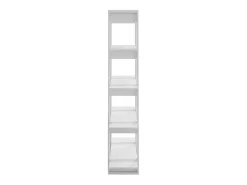 Estantería/divisor de espacios blanco brillante 100x30x160 cm