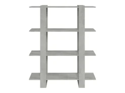 Estantería/divisor de espacios gris hormigón 100x30x123,5 cm