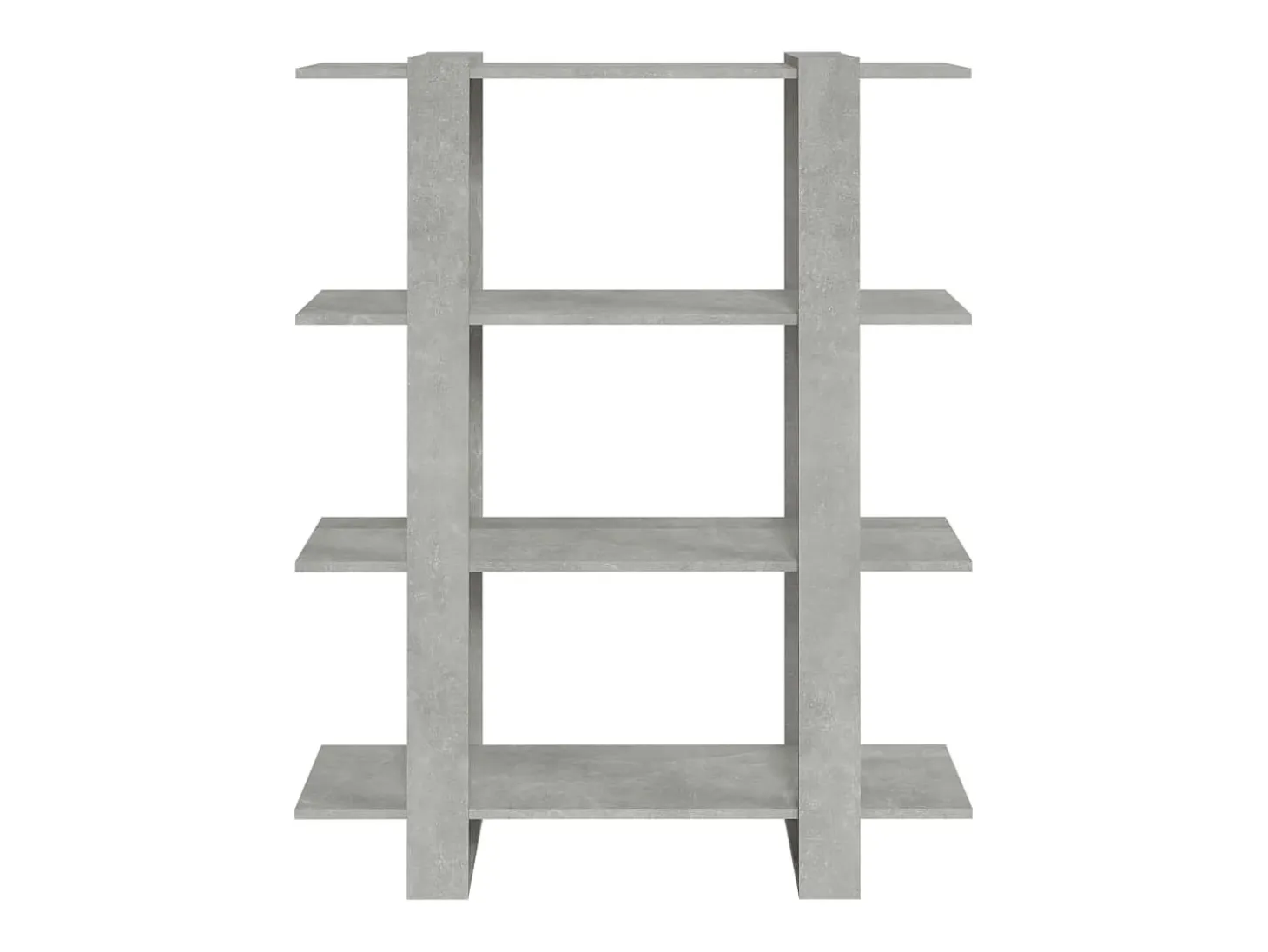Estantería/divisor de espacios gris hormigón 100x30x123,5 cm