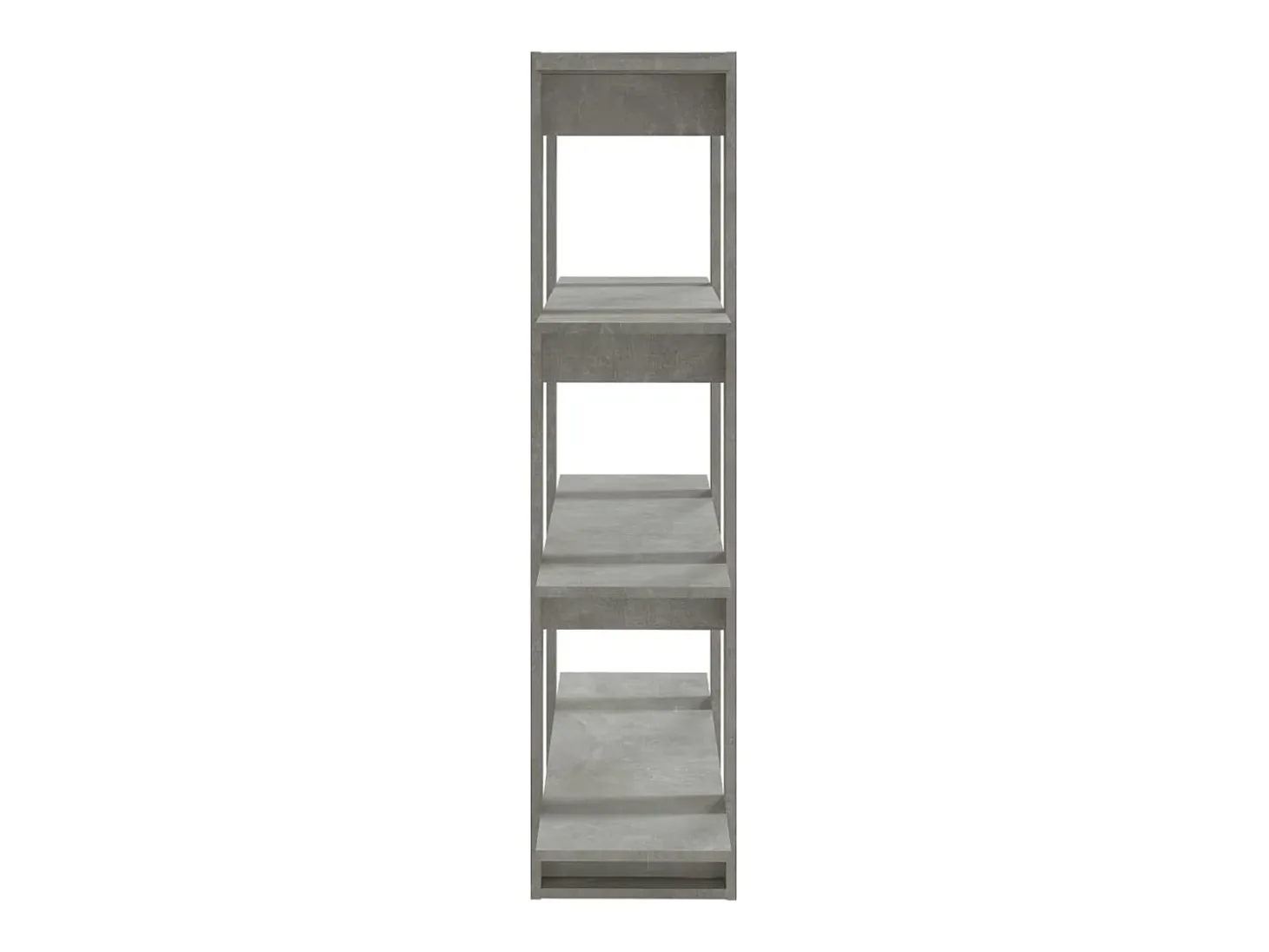Estantería/divisor de espacios gris hormigón 100x30x123,5 cm