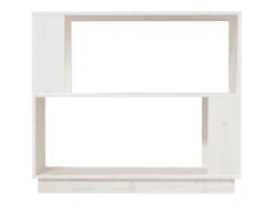 Estantería/divisor de espacios madera de pino blanco 80x25x70cm