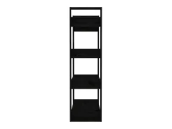 Estantería/divisor de espacios madera pino negro 80x35x125 cm