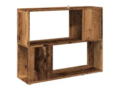 Estantería/divisor de espacios madera envejecida 80x24x63 cm