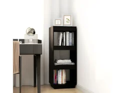 Estantería/divisor de espacios madera pino negro 40x35x103 cm