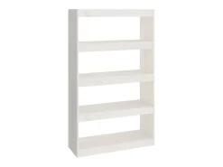 Estantería/divisor de espacios madera pino blanco 80x30x135,5cm