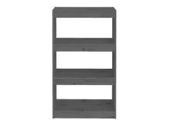 Estantería/divisor de espacios madera pino gris 60x30x103,5cm