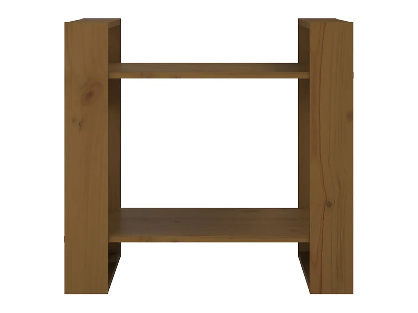 Estantería/divisor de espacios pino marrón miel 60x35x57 cm