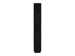 Estantería/divisor de espacios madera pino negro 80x25x163,5 cm