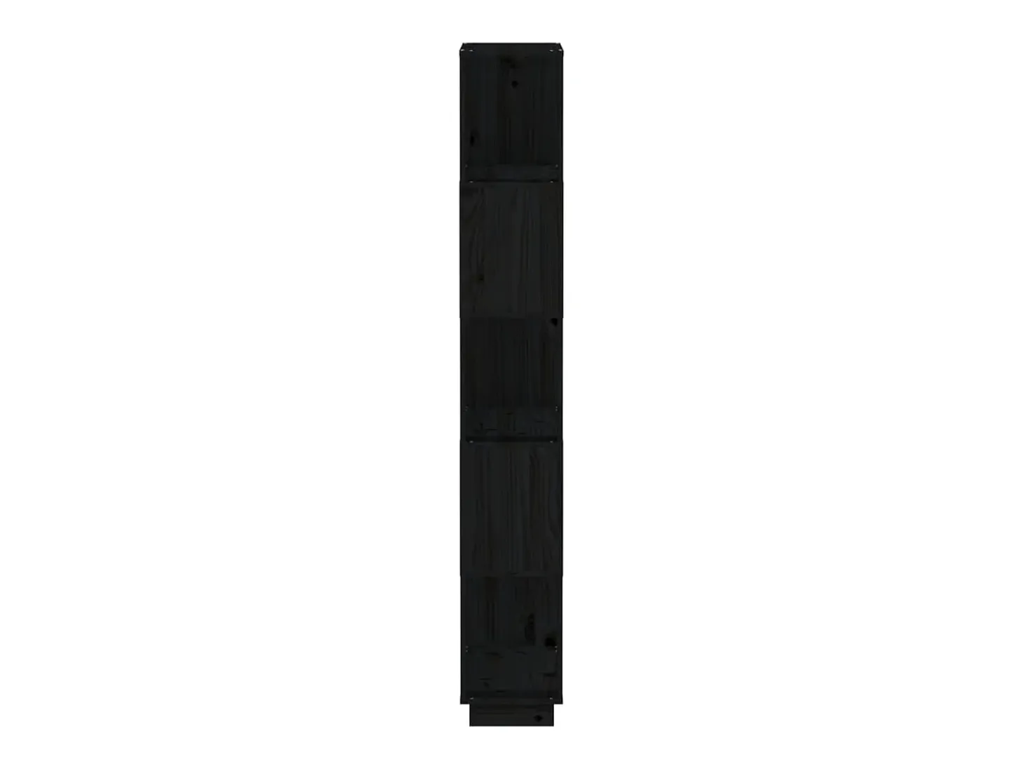 Estantería/divisor de espacios madera pino negro 80x25x163,5 cm