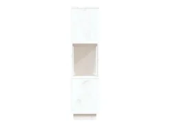 Estantería/divisor de espacios madera pino blanco 80x25x101 cm