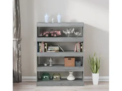 Estantería/divisor de espacios gris Sonoma 100x30x135 cm